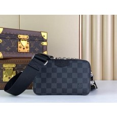 루* 다미에 그라파이트 크로스백