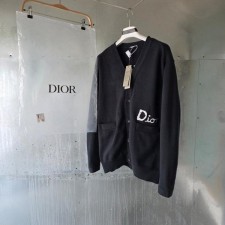 디* 로고 자수 힐튼 넬 가디건