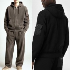 프** 배색포켓 후디 셋업