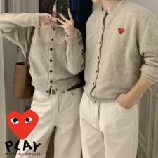 꼼* 커플 울 라운드 가디건