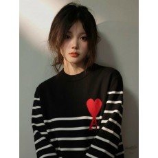 아* 자가드 빅하트 스트라이프 울스웨터 니트수입최고급(남녀공용)