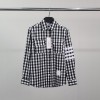 톰* 사선완장 건클럽 체크 셔츠