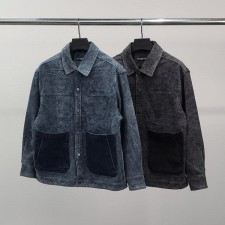 발**** 로고자수 빅포켓 데님 자켓
