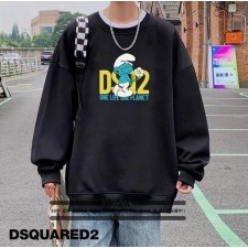 디**** 스머프 DSQ2 로고 밍크양기모 티셔츠