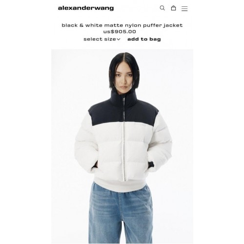 알***왕 크롭 푸퍼 다운 자켓