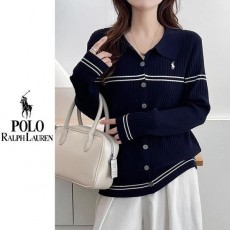 폴* 카라 자수 라인가디건