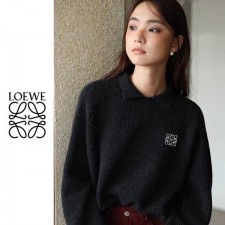 로** 카라넥 자수 골지니트