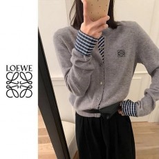 로** 자수 체크 레이어드가디건