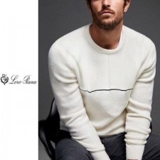 로* 피아나 빗살라인 앙고라 라운드 니트