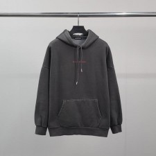 발**** 레드레터링 피그먼트 기모 후드티