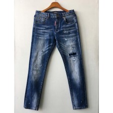 디**** 바이커 페인팅 데님 팬츠