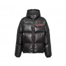 프** 레드로고패치 숏다운 패딩