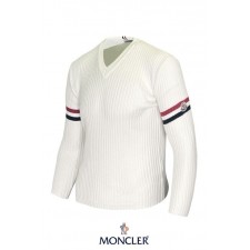 더블 암라인 클래식와팬 울캐시 V넥 니트