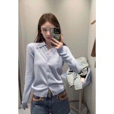 미*** 인따르시아 카라 니트 가디건  수입