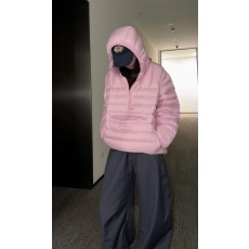 슈** WEEK6 마이크로다운 하프 집업 후드 풀오버 아노락  수입