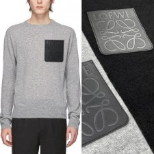 로** 레더포켓 라운드니트