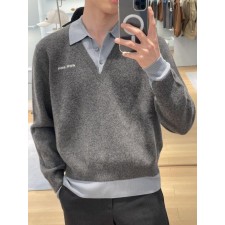 미*** 26 페이크 레이어드 울 폴로 스웨터  수입