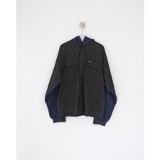 발**** 25 하이브리드 체크 포켓 후드 셔츠  수입